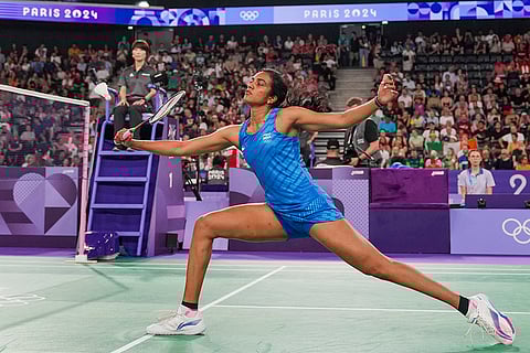 PV Sindhu plays against to Kristin Kuuba